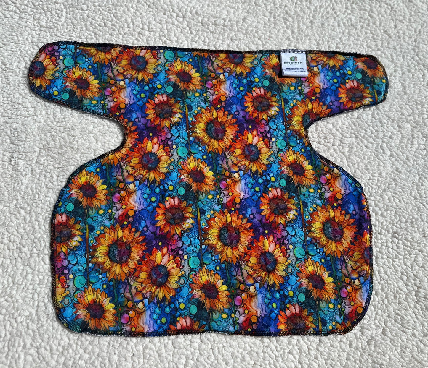 2 Layer Sunflower Alcohol Ink Preflat