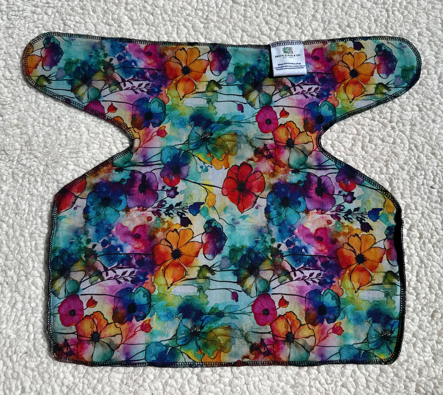 2 Layer Infant Floral Alcohol Ink Preflat