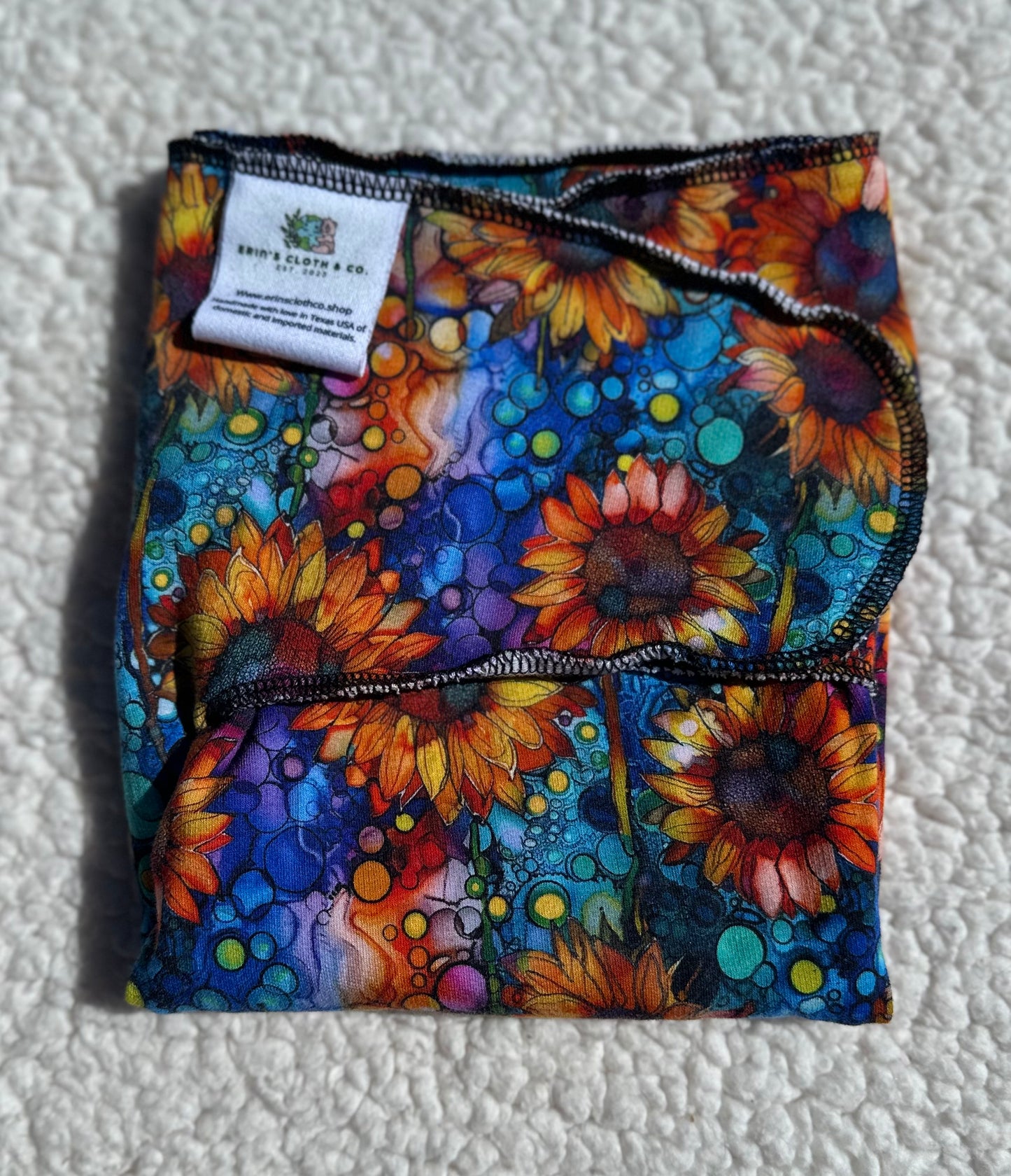 2 Layer Sunflower Alcohol Ink Preflat