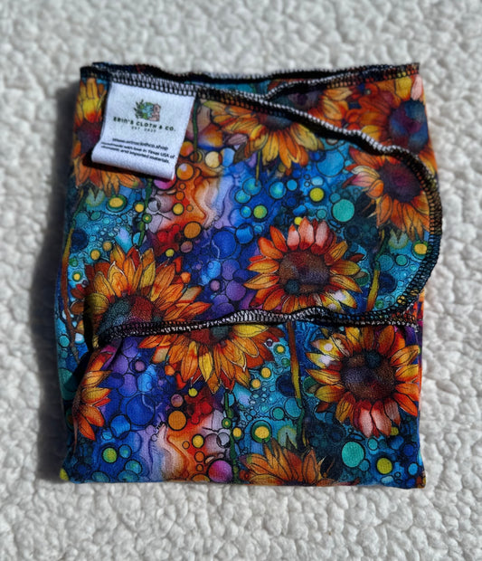 2 Layer Sunflower Alcohol Ink Preflat