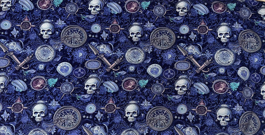 3 Layers Pirate Skulls Preflat